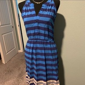 Old Navy Blue Striped Dress